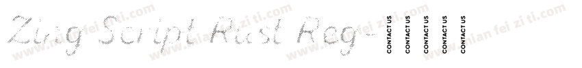 Zing Script Rust Reg字体转换